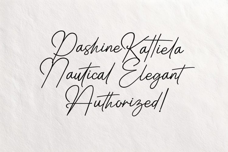 signature font