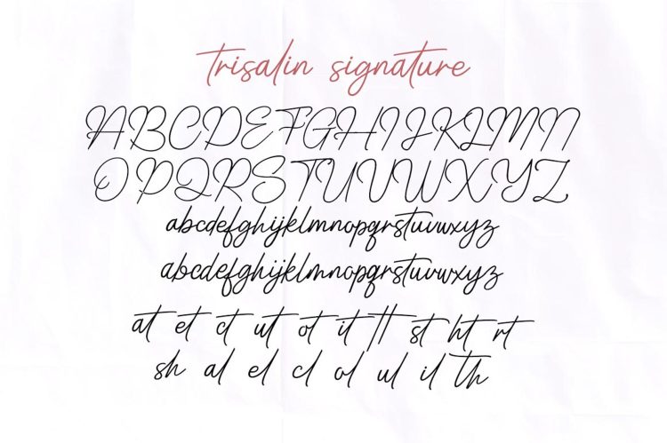 signature font